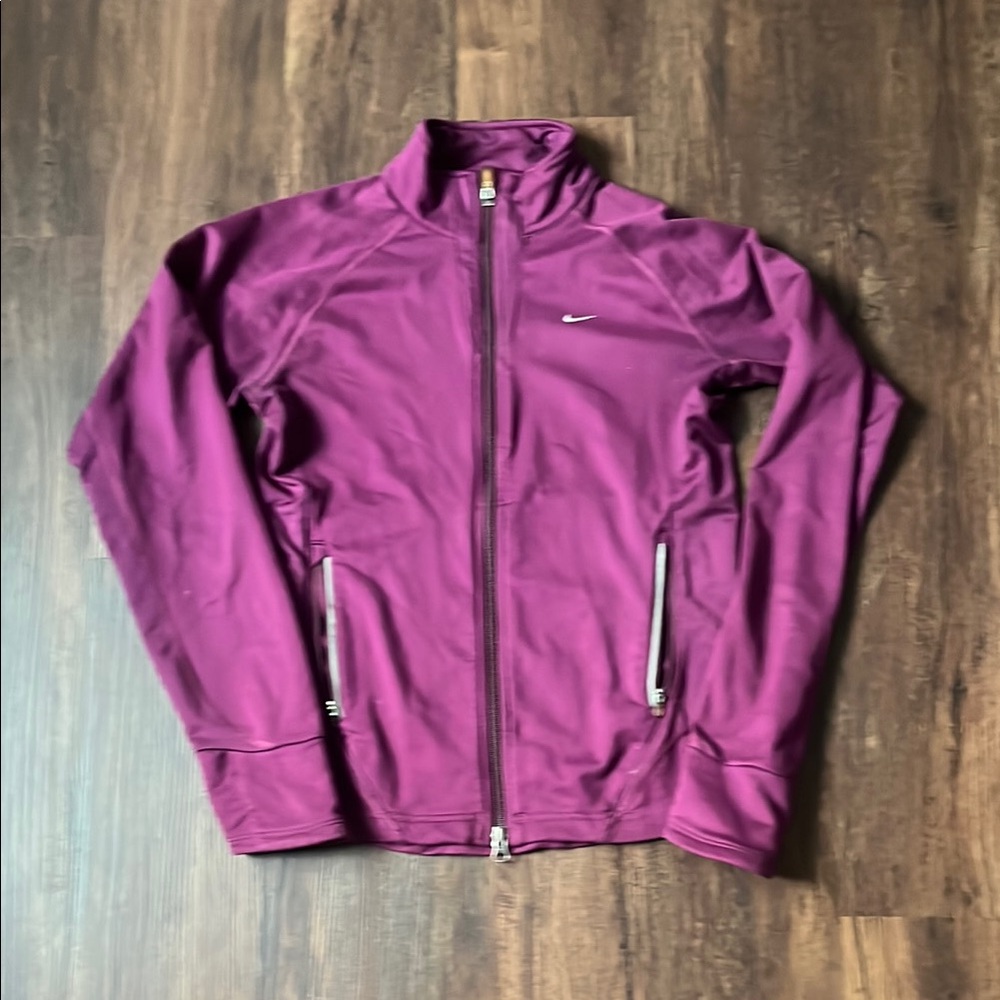 Nike dry fit long sleeve zip up Small
